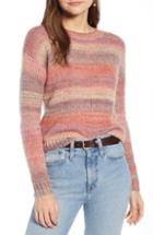 Women's Something Navy Muted Stripe Pullover, Size - Red