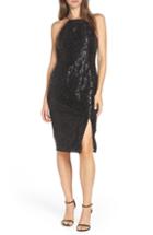 Women's Adrianna Papell Halter Neck Sequin Cocktail Dress