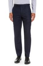 Men's Ted Baker London Glentro Semi Plain Wool Blend Trousers R - Blue