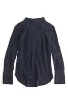 Women's J.crew Howl Reversible Silk Top - Blue