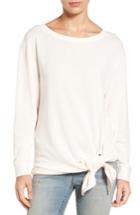Women's Hinge Tie Front Fleece Top, Size - Pink