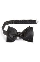 Men's Eton Woven Silk Bow Tie, Size - Black
