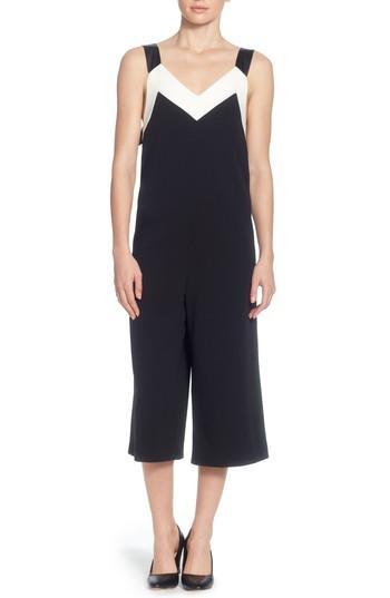 Women's Catherine Catherine Malandrino Tre Ribbon Tie Jumpsuit - Black
