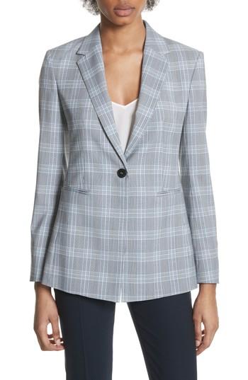 Women's Theory Mapel Wool Power Jacket - White