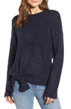 Women's Treasure & Bond Tie Hem Sweater, Size - Blue