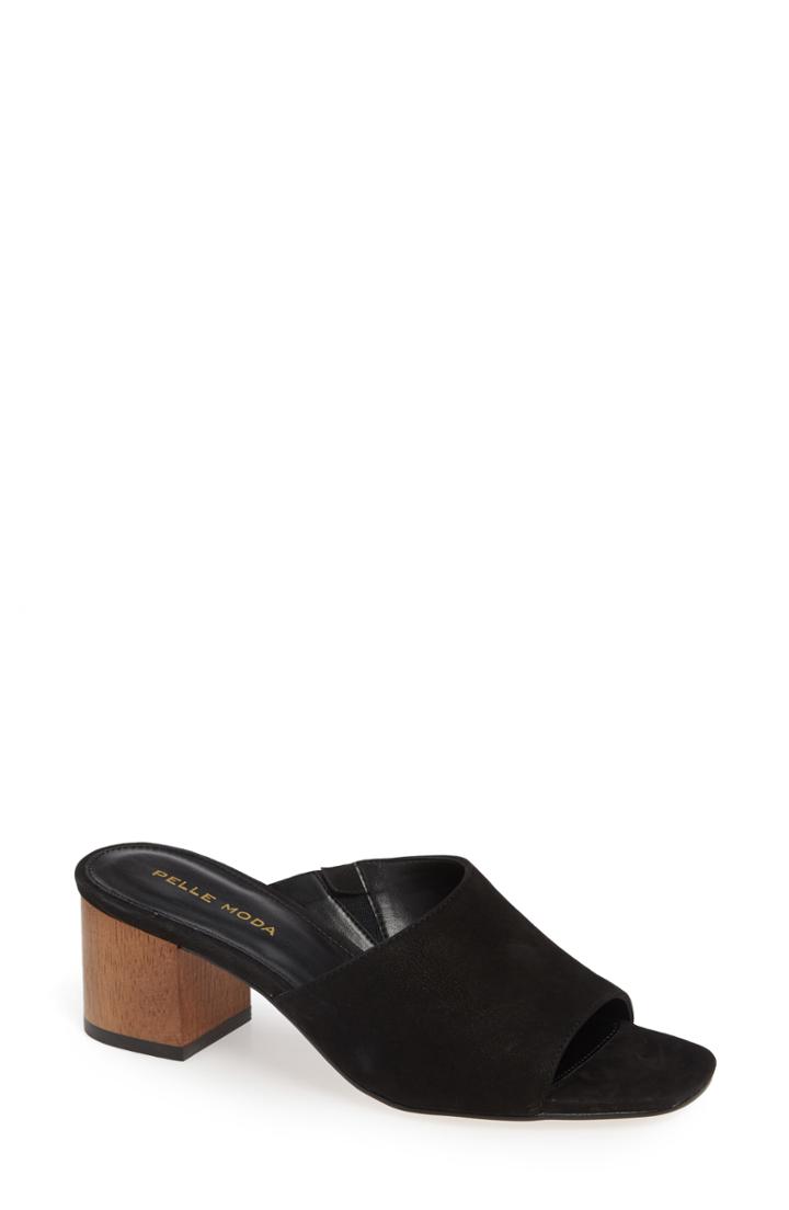 Women's Pelle Moda Whitney Slide Sandal M - Black