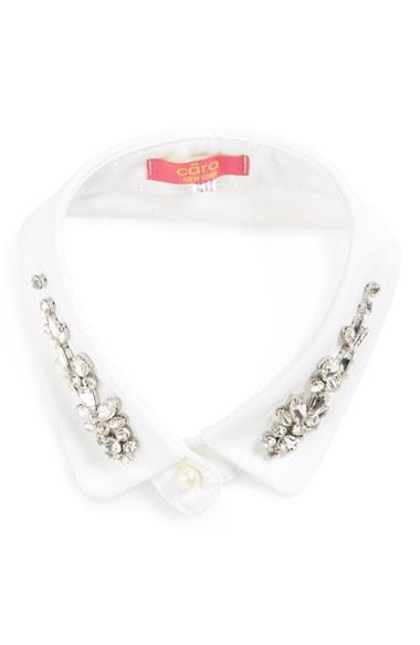 Women's Cara Crystal Embellished Collar, Size - White