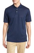 Men's Peter Millar Summertime Linen Polo - Blue/green