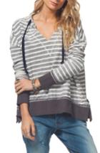 Women's Rip Curl Hotline Stripe Hoodie - Black