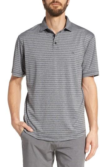 Men's Devereux Vanquish Stripe Jersey Polo - Black