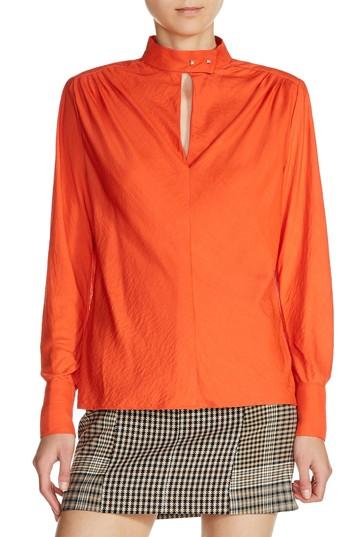 Women's Maje Star Snap Stand Collar Blouse