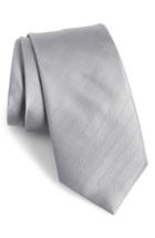 Men's The Tie Bar Herringbone Silk Tie, Size X-long X-long - Grey
