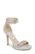 Women's Nina Aubrie Ankle Strap Sandal .5 M - Metallic