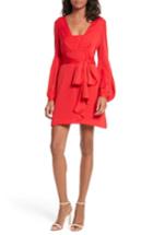 Women's Milly Kayla Deep V-neck Stretch Silk Dress