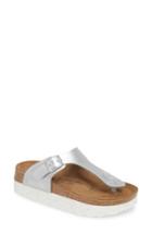 Women's Papillio By Birkenstock 'gizeh' Birko-flor Platform Flip Flop Sandal -6.5us / 37eu D - White