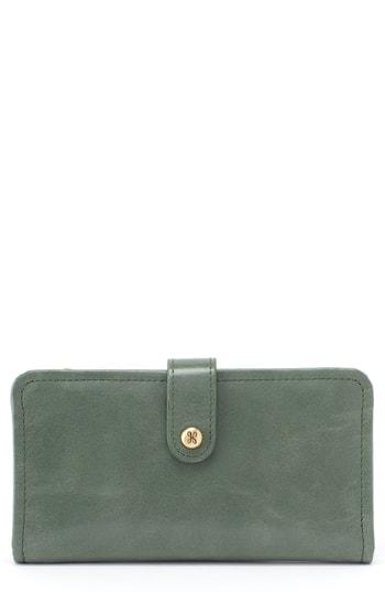 Women's Hobo Torch Leather Wallet - Green