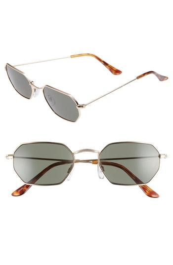 Women's Bp. 52mm Hexagon Sunglasses - Gold/ Tort
