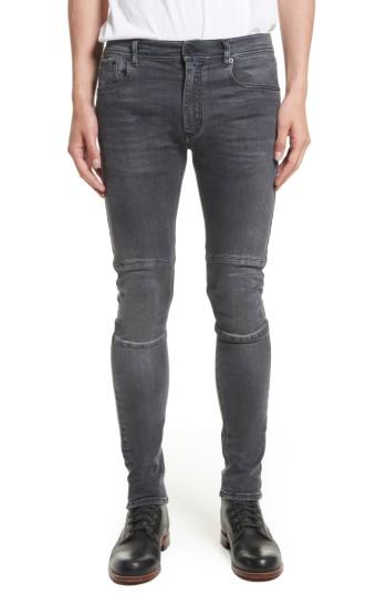 Men's Belstaff Tattenhall Washed Denim Skinny Jeans - Grey