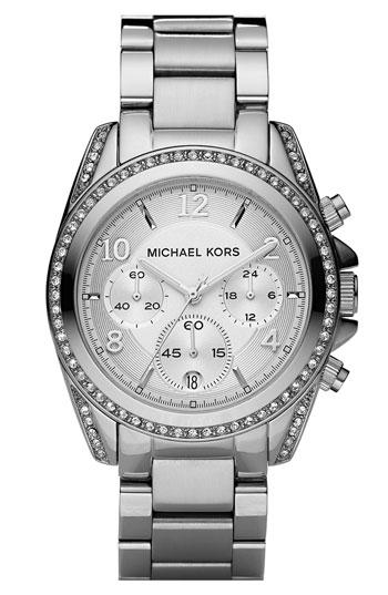 Michael Kors 'blair' Chronograph Watch Silver