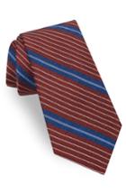 Men's Ted Baker London Sable Stripe Silk & Cotton Tie