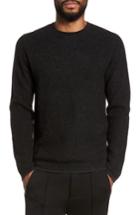 Men's Vince Thermal Wool & Cashmere Sweater, Size - Grey