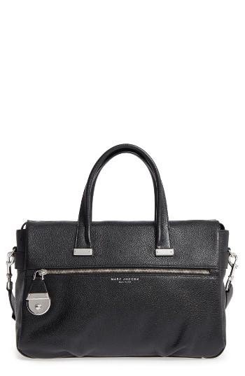 Marc Jacobs The Standard Medium East/west Leather Tote - Black