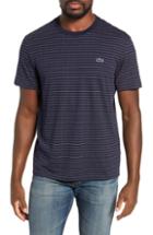 Men's Lacoste Dotted Stripe T-shirt (l) - Blue
