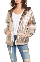 Women's Blanknyc Reversible Metallic Long Jacket - Metallic
