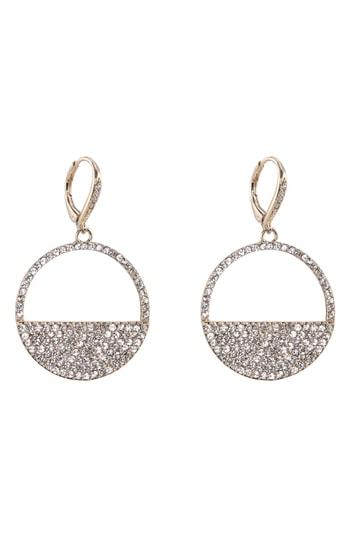 Women's Nina Cutout Pave Crystal Drop Earrings