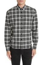 Men's Saint Laurent Folk Cotton Cashmere Flannel Sport Shirt Eu - Black
