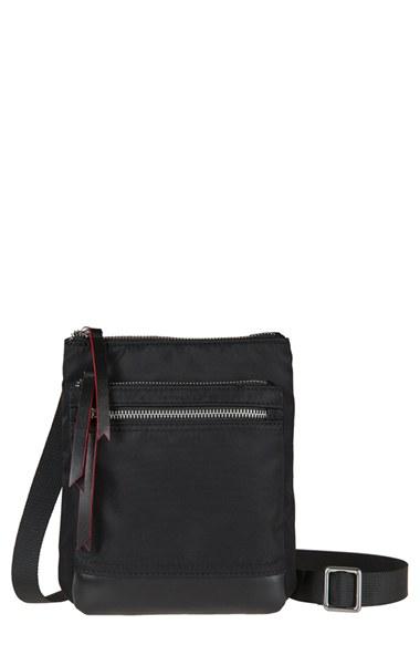 Lodis Zora Rfid Nylon & Leather Crossbody Bag -