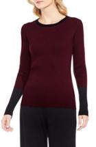 Women's Vince Camuto Colorblock Ribbed Sweater - Red