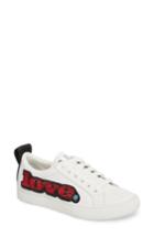 Women's Marc Jacobs Empire Love Embellished Sneaker Us / 35eu - White