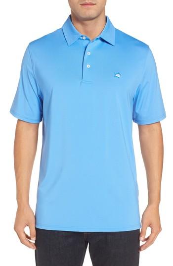 Men's Southern Tide Driver Performance Polo - Blue/green