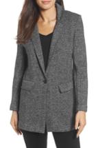Women's Halogen Knit Boyfriend Jacket - Grey