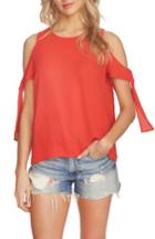 Women's 1.state Cold Shoulder Blouse - Red