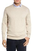 Men's Peter Millar Crown Soft Cotton & Silk Sweater - Beige