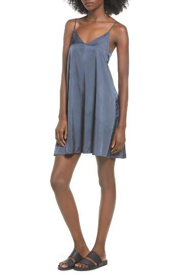 Women's Pst By Project Social T Brushed Satin Slipdress - Blue