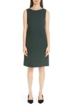 Women's Lafayette 148 New York Laflora Nouveau Wool Crepe Dress - Green