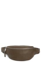 Treasure & Bond Mason Pebbled Leather Belt Bag - Green