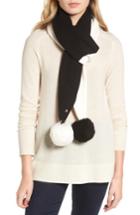 Women's Kate Spade New York Colorblock Muffler, Size - Black