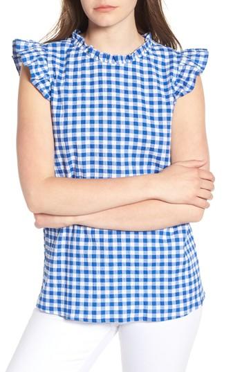 Women's Gibson X Hi Sugarplum! Kamari Gingham Top - Blue