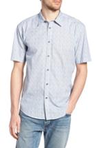 Men's Coastaoro Jacurre Regular Fit Short Sleeve Sport Shirt - Blue