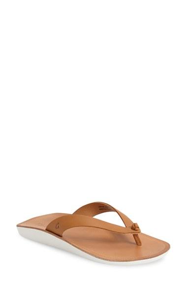 Women's Olukai 'loea' Flip Flop M - Brown