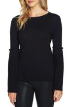 Women's Cece Pleated Bell Sleeve Sweater - Black