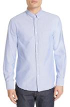 Men's Officine Generale Solid Oxford Shirt - Blue