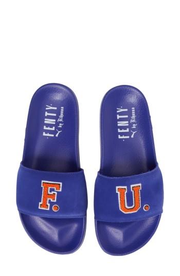 Women's Fenty Puma By Rihanna Lead Cat Slide Sandals M - Blue