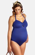Women's Pez D'or One-piece Maternity Swimsuit - Blue