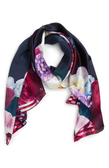 Women's Ted Baker London Blushing Bouquet Silk Scarf