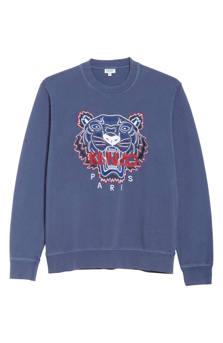 Men's Kenzo Bleached Embroidered Tiger Sweatshirt